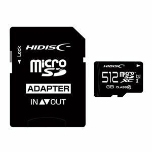 【新品】HIDISC microSDXCカード 512GB A2 V30 CLASS10 UHS-1 Speed Class3対応 SD変換アダプタ付