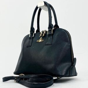 1円〜【希少】 ヴィヴィアンウエストウッド Vivienne Westwood ハンドバッグ ブラック 黒 ヤスミン オーブ ショルダーバッグ