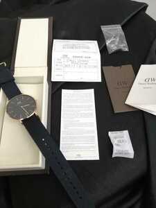 Daniel Wellington ダニエルウェリントン CLASSIC CORNWALL 外箱 取説 保証書 説明書あり 電池切れ 全国即日発送 中古品 美品