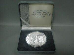 シンガポール 国際コインショー SICC龍図 12oz純銀メダル 12オンス ファインシルバー 1988年
