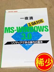 【絶版・稀少】一夜漬MS-WINDOWS3.03.0A対応