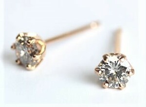 ★4mm★※※K18YG※※純正18金イエローゴールド※※K18ダイヤモンドピアス1.28ct ペア高級※※☆輝きの一品☆ゴールドピアス