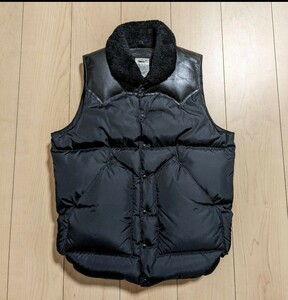 36 美品 Rocky Mountain Featherbed ダウンベスト CHRISTY VEST クリスティベスト ロッキーマウンテン フェザーベッド ダウン ベスト 黒