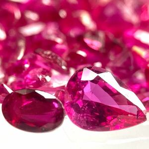 ［天然ルビーおまとめ］ A 20ct 裸石 宝石 コランダム corundum jewelry ジュエリー ruby 紅玉 DD5 ④