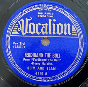 SLIM AND SLAM VOCALION Ferdinand The Bull/ Dancing On The Beach