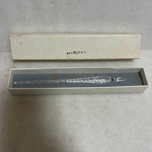 未使用保管品 HIROM ヒロムペン ガラスペン スクリュー DL-44 約19cm 文房具