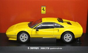 京商 KYOSHO 1/18 フェラーリ 308GTB クアトロバルボーレ イエロー 08182Y HOTWEEL ホットウィール ミニカー 2038723