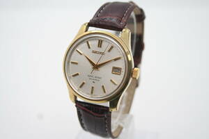 【良品 保障付 動作確認済】KING SEIKO キング セイコー KS 4402-8000 Hand-Winding 手巻 Date 25J Silver Dial Mens メンズ #W417