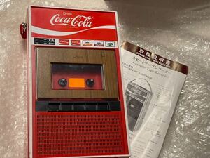 コカコーラ レトロ 当選 カセットテープレコーダー 昭和 54年 取説 電源コード有り ジャンク 詳細は説明文で 日本製