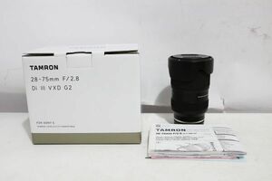 D180H 099 TAMRON タムロン ズームレンズ 28-75mm F/2.8 Di III VXD G2 A063 ソニー Eマウント用 現状品 ジャンク扱い