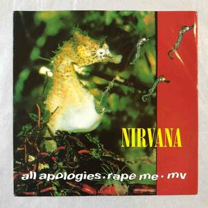 ■1993年 UK盤 オリジナル NIRVANA - All Apologies / Rape Me / MV 7”EP GFS 66 Geffen Records ニルヴァーナ Kurt Cobain