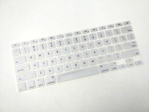 Macbook Air 13インチ用 USキーボード防塵カバー US配列 A1466/1369 シルバー