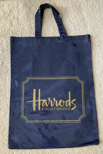 ハロッズ　エコバッグ　トートバッグ　harrods Harrods 紺