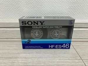 【未使用品】SONY HF-ES46 ×2 カセットテープ 2本組 ノーマルポジション TYPE I 日本製 音楽録音用 オーディオ CD ソニー 46分