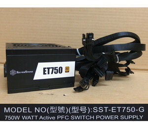 Ad168 SilverStone SST-ET750-G V1.2 750W 電源 中古動作品