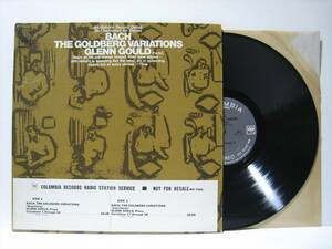 【LP】 GLENN GOULD / ●プロモ● BACH : THE GOLDBERG VARIATIONS US盤 STEREO MS7096 2EYE グレン・グールド ゴールドベルク変奏曲
