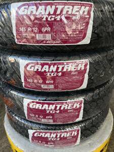 24年製！送料込み！全国一律17500円！　145R12 6PR ダンロップ　GRANTREK TG4 新品4本145/80R12 80/78N 軽トラ　軽バン　新品