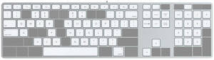 【即決】 Apple Keyboard US キートップ 1個 バラ売り Mac A1243 AC05タイプ パンタグラフ・金具等も込みのセット
