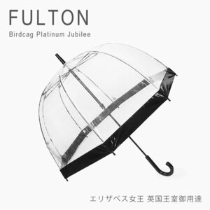 新品 未使用 1円スタート FULTON フルトン L041 ビニール傘 BIRDCAGE1 バードケージ1 イギリス王室御用達 ブラック 黒