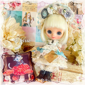 **B.blue**プチブライス アウトフィット outfit *アンティークアリス*お洋服8点セット★手作り★