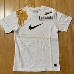 NIKE ナイキ Tシャツ ホワイト サイズ M 150 子供 レディース 綿100% 中古品 5.6回使用 色あせ有り 送料無料