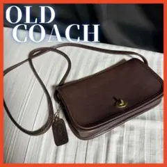 OLD COACH オールドコーチ ターンロック レザー ショルダーバッグ