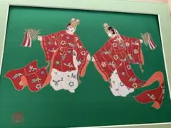 神楽みつるぎ　熱田神宮　刺繍絵画