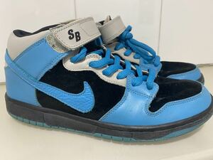 2008 NIKE DUNK MID PRO SB AQUA FUEL BLUE US9.5 314383-041