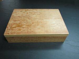 ダグラスファー杢板オイルフィニッシュ硯箱