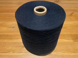② 1kg以上 イタリア MANIFATTURE TESSILI BRESCIANE ROMA 高級 毛糸 紺色 ネイビー 100％ GIZA綿 ギザ綿 コットン エジプト 糸 業務用