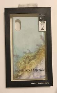 Ｍ58-2: iphoneケース 新品 UNiCASE 送料込　Maelys Collections Marble for iPhoneXR (Mint)