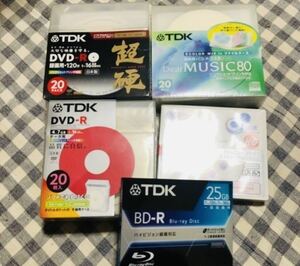 新品未使用　TDK DVD ブルーレイディスク CD RE RW セット