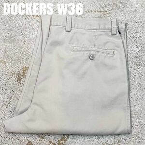 ＊7323 DOCKERS ドッカーズ　ツータック　チノパン　スラックス　w36