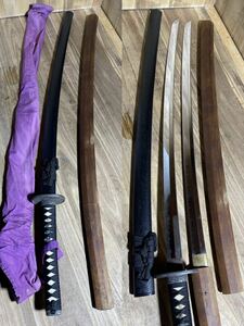日本刀 模造刀 2本　98cm/100cm 各1本　中古