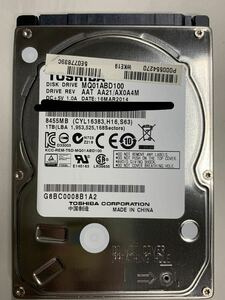 使用時間 385時間 正常 TOSHIBA MQ01ABD100 1000GB1TB n20240514-9