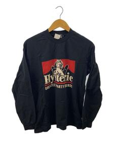 HYSTERIC GLAMOUR◆GREATEST PARTY SOUNDS/M/コットン/BLK/02233CL16