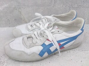 ◇ Onitsuka Tiger オニツカタイガー スニーカー シューズ 22.5cm ホワイト レッド ブルー レディース