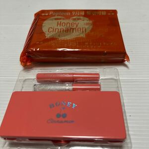 Honey Cinnamon9色アイシャドウ&赤ティントリップ&ラメ入りオイルティントリップ(Popteen2019.9月号付録)