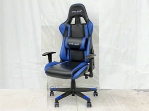 【引取限定】【動作保証】 GTRACING ゲーミング チェア ブルー リクライニング 椅子 ジーティーレーシング 中古 直 K8706365