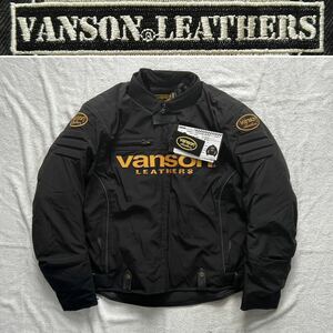 VANSON VS22111W 3XLサイズ バンソン 3シーズン対応ナイロンジャケット ライディングジャケット プロテクター装備 防寒 防風 A51003-20