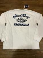 THE FLAT HEAD FN-THCL-105 SPEED KINGS L/S TEE WHT 38