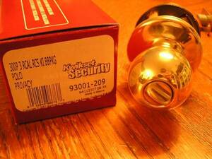 KWIKSET 　Privacy　Knob　Polished Brass　