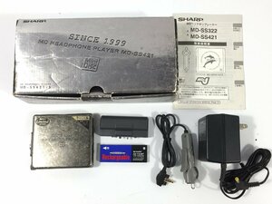 SHARP　シャープ　MDプレーヤー　MD-SS421-S　ポータブル　現状品　TJ5.001　/06