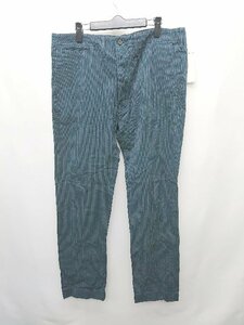 ◇ ◎ ●未使用● RRL RALPH LAURE ストライプ コットン スラックスパンツ サイズ36/32 ネイビー ホワイト メンズ P