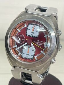 [ML10341-6]1円〜現状品！【SEIKO ALBA】AKA V657-6030 1/10chronograph 腕時計　クォーツ