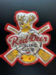 ヴィンテージ　50s ワッペン　カナダ　レッドディアー　RED DEER CARLING CLUB カーリング　ロコ・ソラーレ オリンピック　吉田知那美
