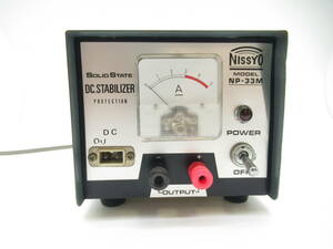 NISSYO SOLID STATE DC.STABILIZER NP-33M 安定化電源 （日章工業株式会社）