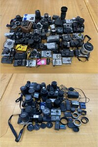 【★13-6880】■ジャンク■カメラ レンズなど 大量まとめ Canon Nikon MINOLTA PENTAX FUJIFILM OLYMPUS Konicaなど（1237）