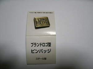 送￥120●・ワイルドターキーブランドロゴ　ピンバッジ　ピンバッチ　スチール製 ペルノ・リカール