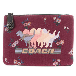 コーチ COACH ウィズ シャドウ レキシー ターンロック ポーチ ロゴ ボルドー 51229 /SR20 レディース